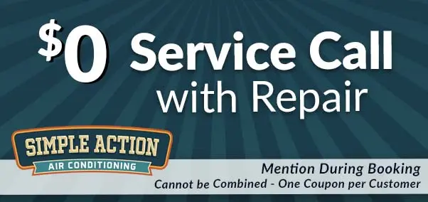 $0 servcie call with repair coupon