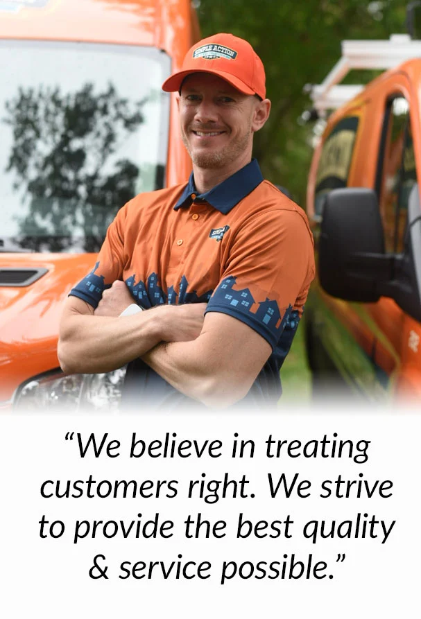 onwer profile pic with customer service quote - desktop
